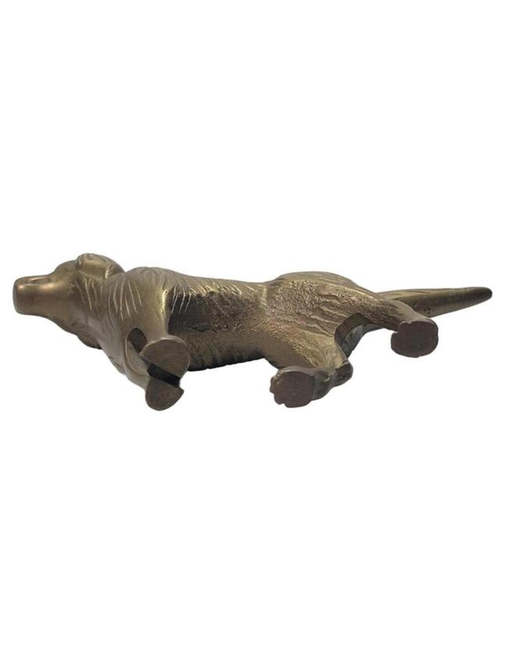 Vintage Brass English Bulldog & Pointer Hunting Dog Figurine Set - Picture 16 of 16
